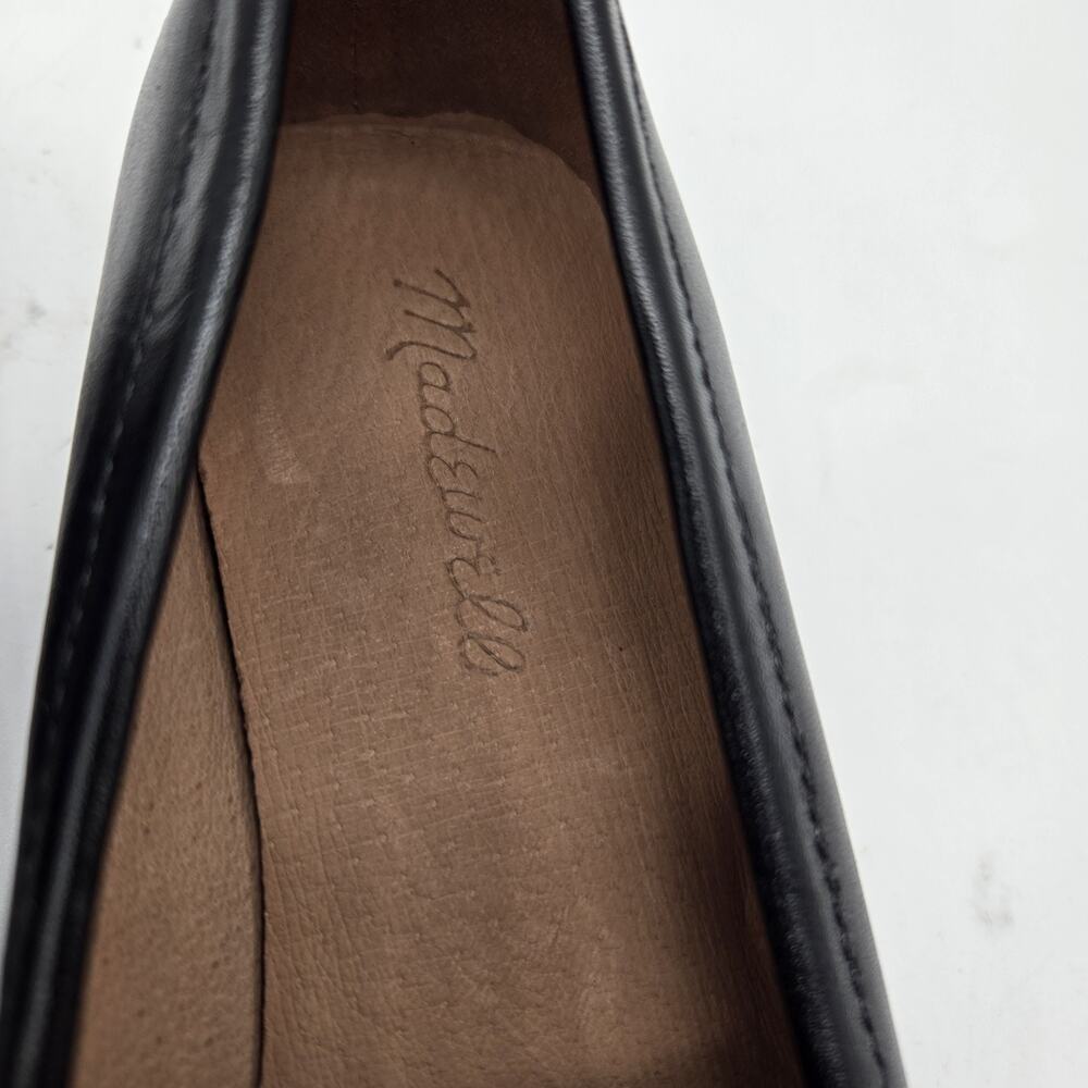 NEW Madewell The Bradley Lugsole Loafers shoes Black Smooth Leather SZ 8.5 NG674 - Picture 3 of 8